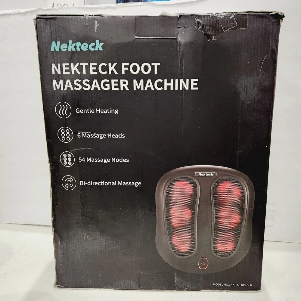 Shiatsu Foot Massager with Heat, Deep Kneading for Plantar Fasciitis Pain Relief